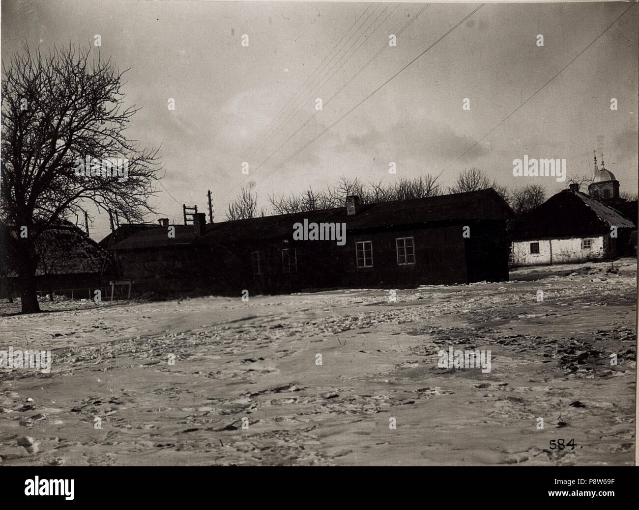. 50 Baracke 10. Korpskommando in BildID Pawlowiczy (15706057) Stockfoto