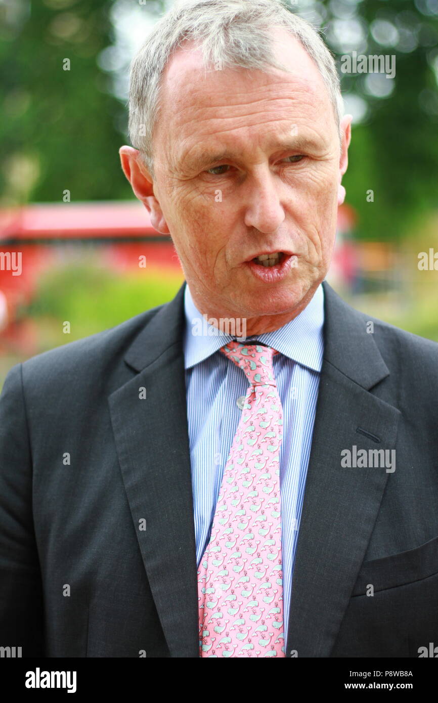 NIGEL EVANS MITGLIED DES PARLAMENTS dargestellt in Westminster, London, Großbritannien, am 10. Juli 2018. MPS. Die britischen Politiker. Stockfoto
