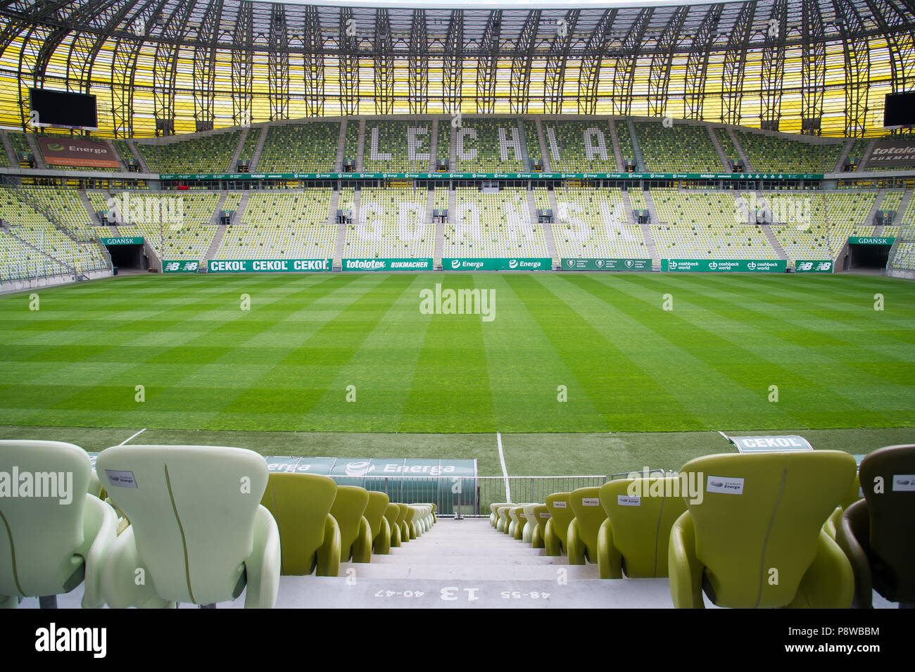 Stadion Energa Danzig, Heimat von Lechia Gdansk Fußballmannschaft, in Danzig, Polen. 23. Juni 2018 © wojciech Strozyk/Alamy Stock Foto Stockfoto