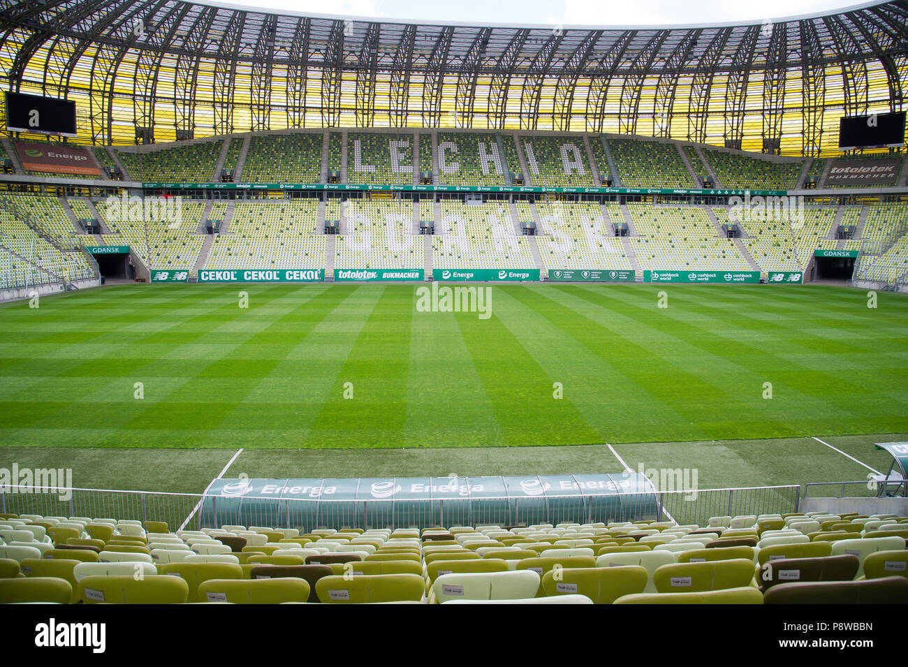 Stadion Energa Danzig, Heimat von Lechia Gdansk Fußballmannschaft, in Danzig, Polen. 23. Juni 2018 © wojciech Strozyk/Alamy Stock Foto Stockfoto
