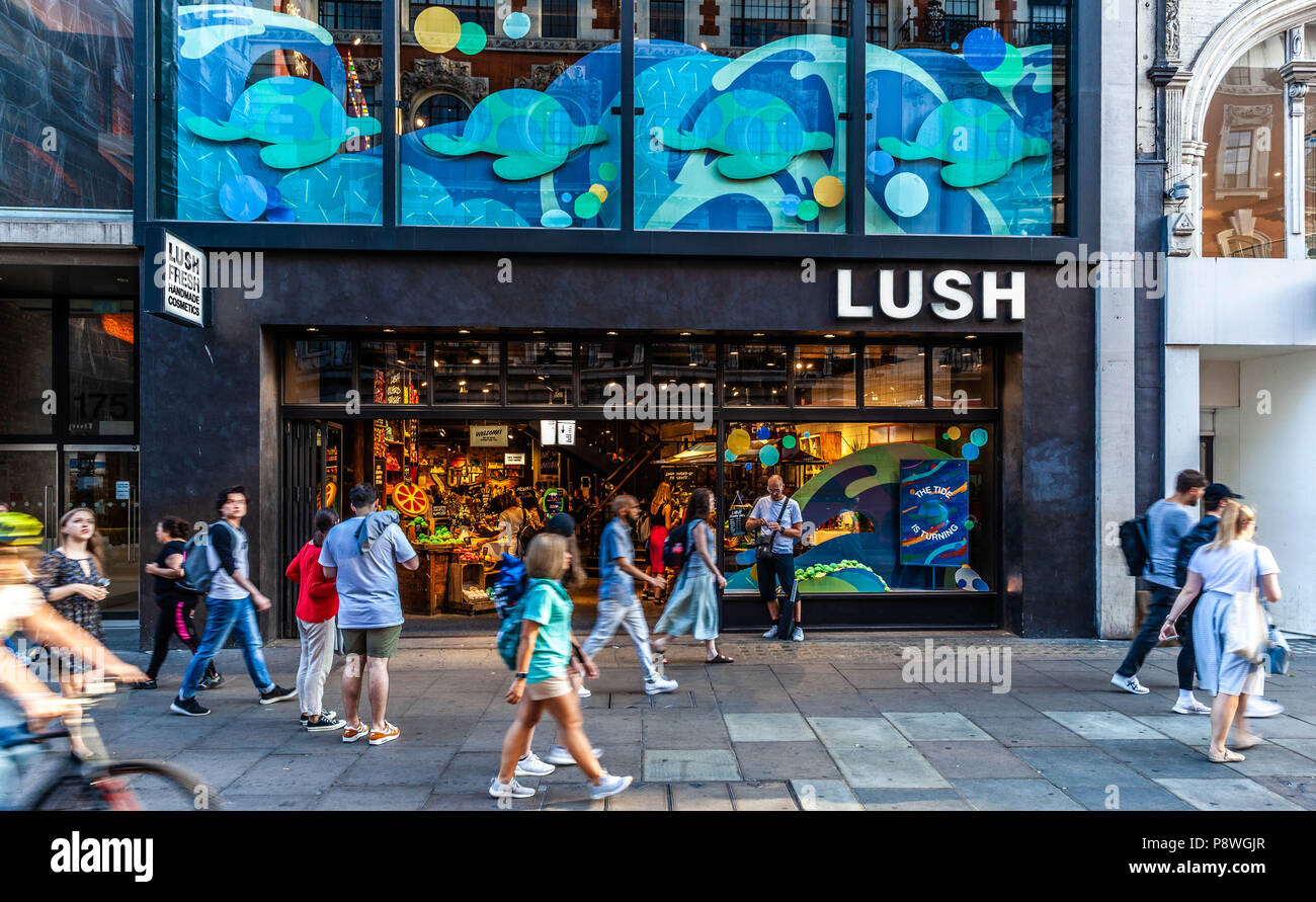 Üppige Store auf der Oxford Street, London, England, UK. Stockfoto