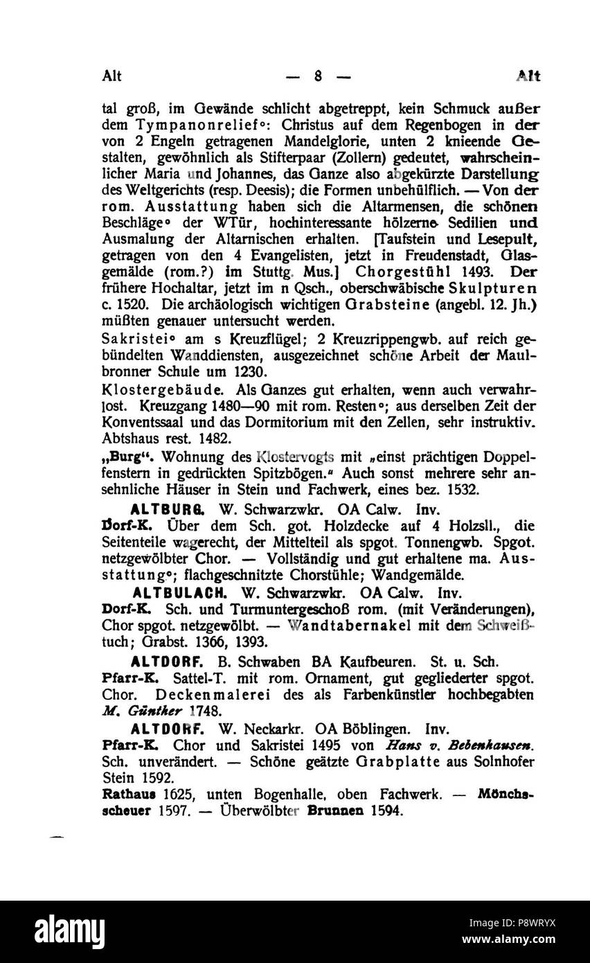 95 De Handbuch der deutschen Kunstdenkmäler III 023 Stockfoto