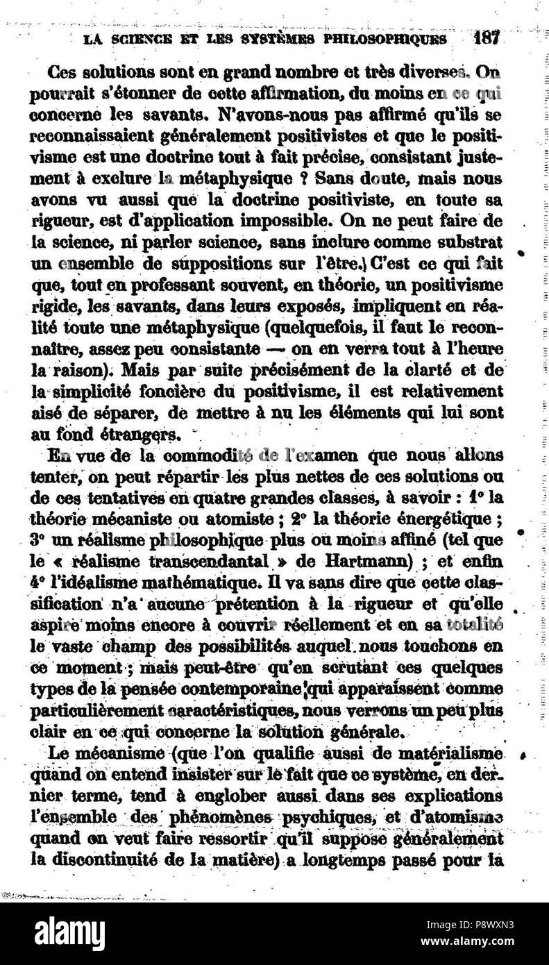 . 103 De l'explication dans les sciences II, 185 Stockfoto