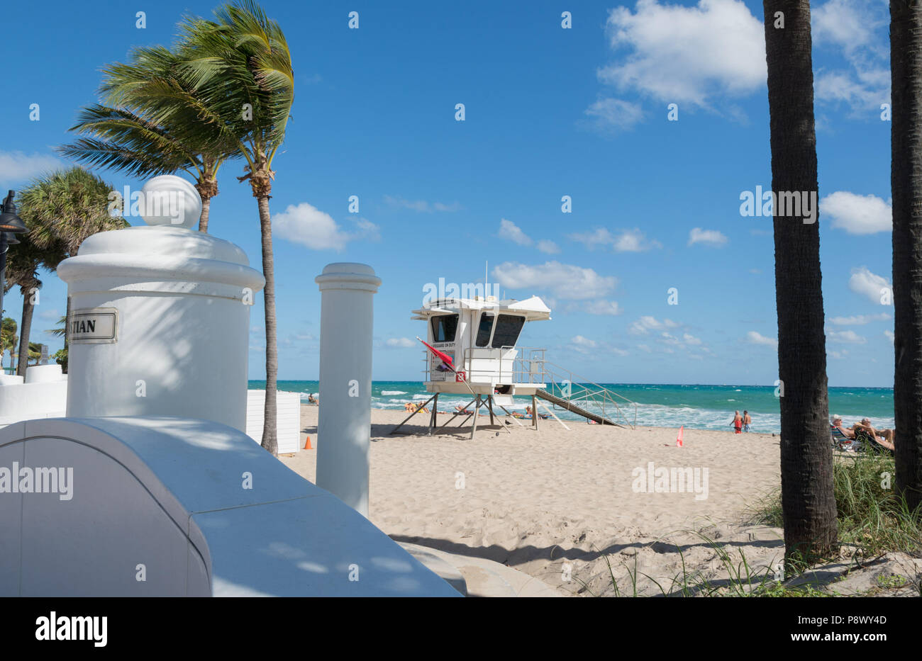 Beach Ft. Lauderdale, Florida Stockfoto
