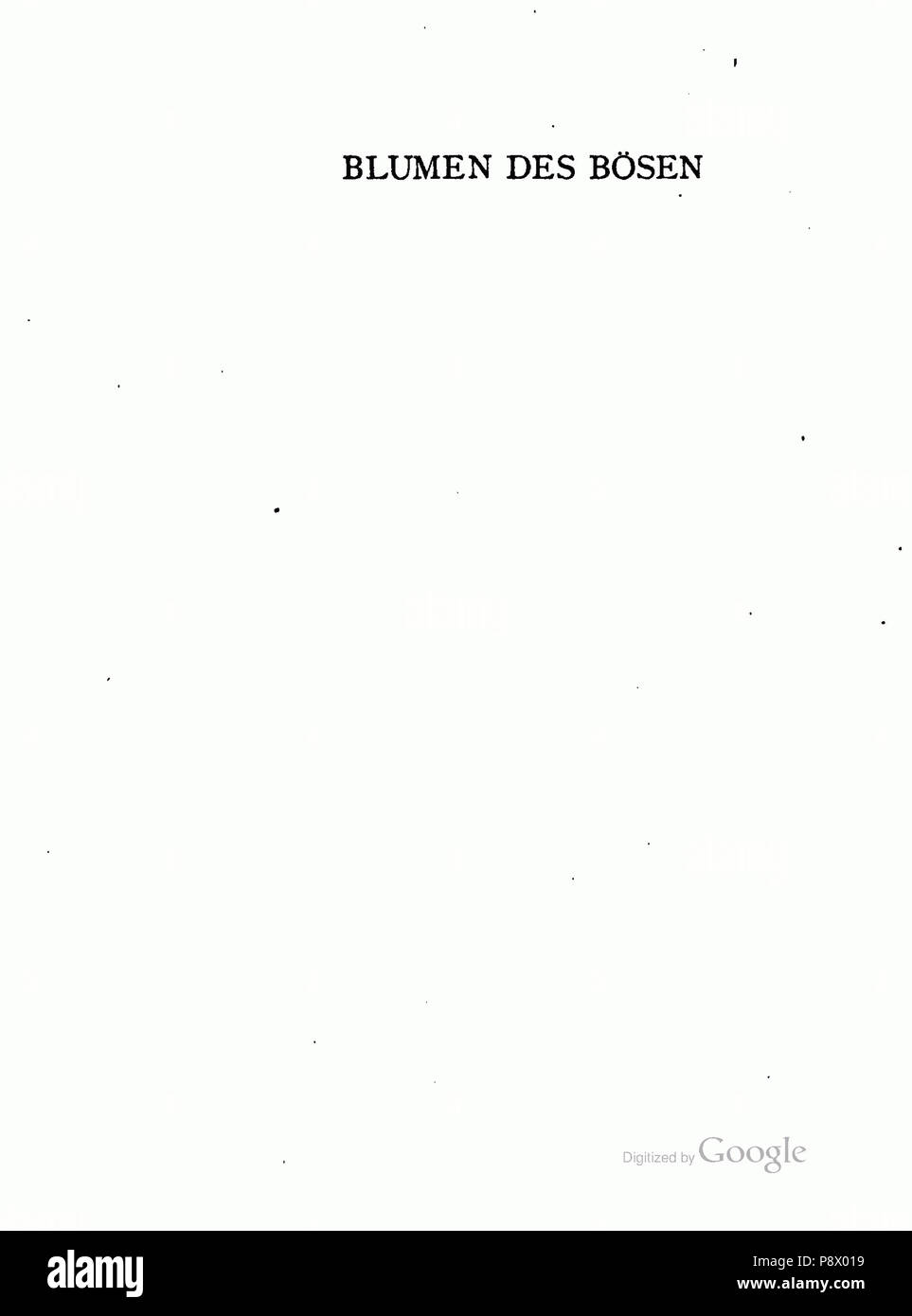 116 Die Blumen des Boesen 153 Stockfoto