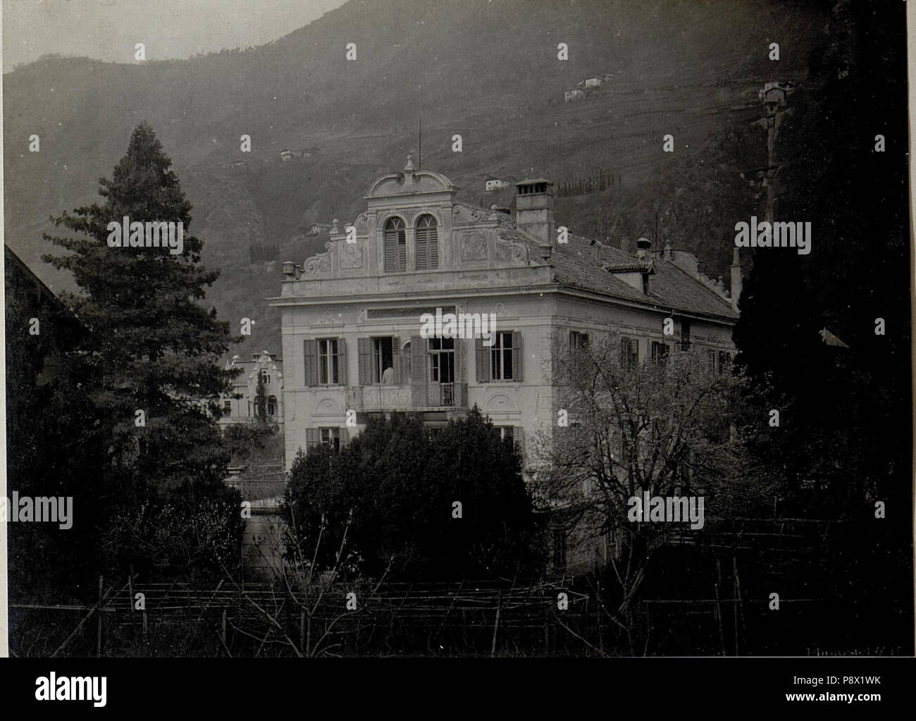 314 Gries bei Bozen. Reservespital und Erholungsheim für weibliche Hilfskräfte u. Armee-Schwestern. (Pension BildID Monsejour) (15641427) Stockfoto