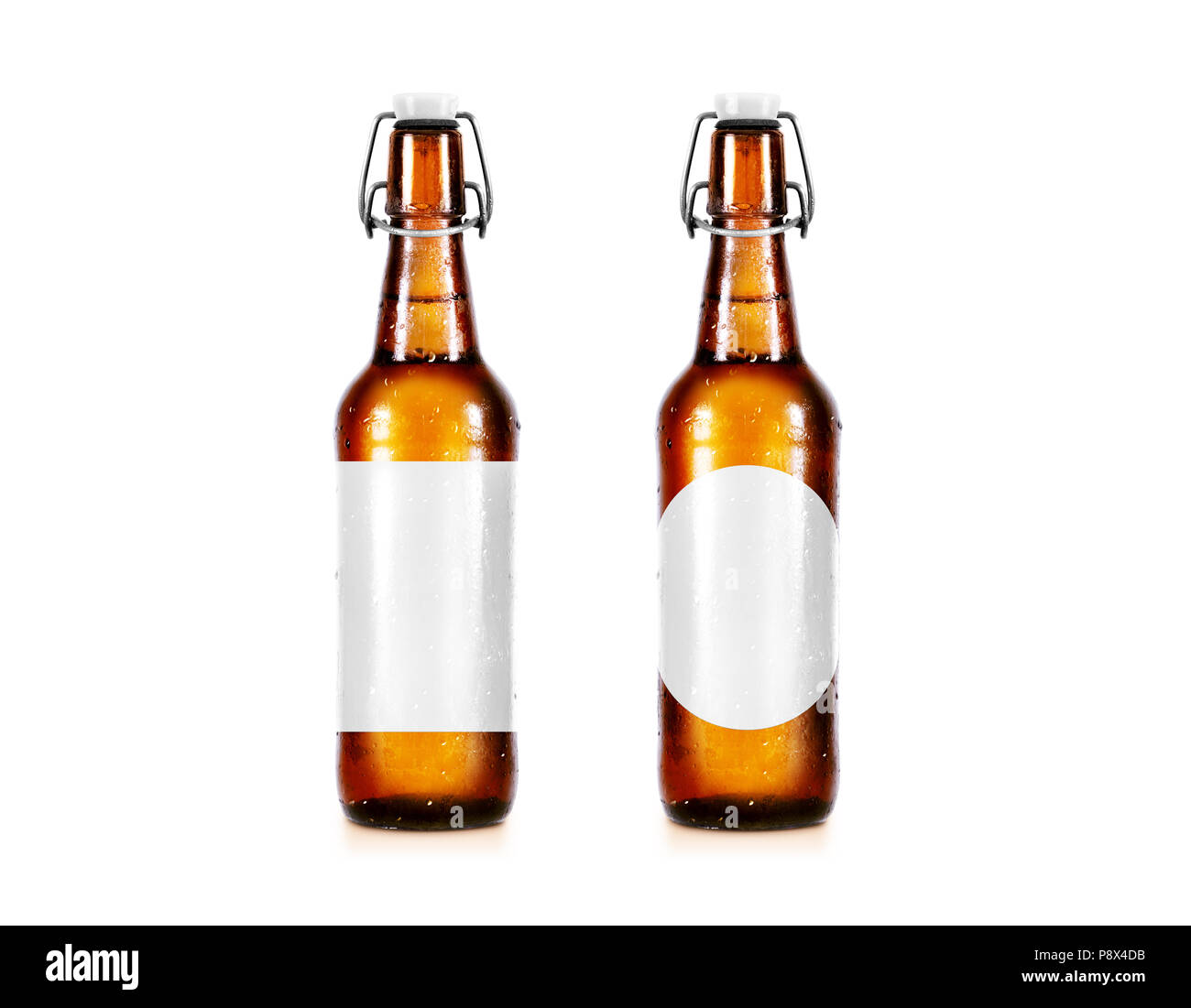 Leere Bierflasche Mockup Ohne Label Stand Isoliert Klar Alkohol Trinken Botle Mock Up Mit Freistellungspfaden Kalte Nass Bier Flasche Vorlage Vor Vi Stockfotografie Alamy
