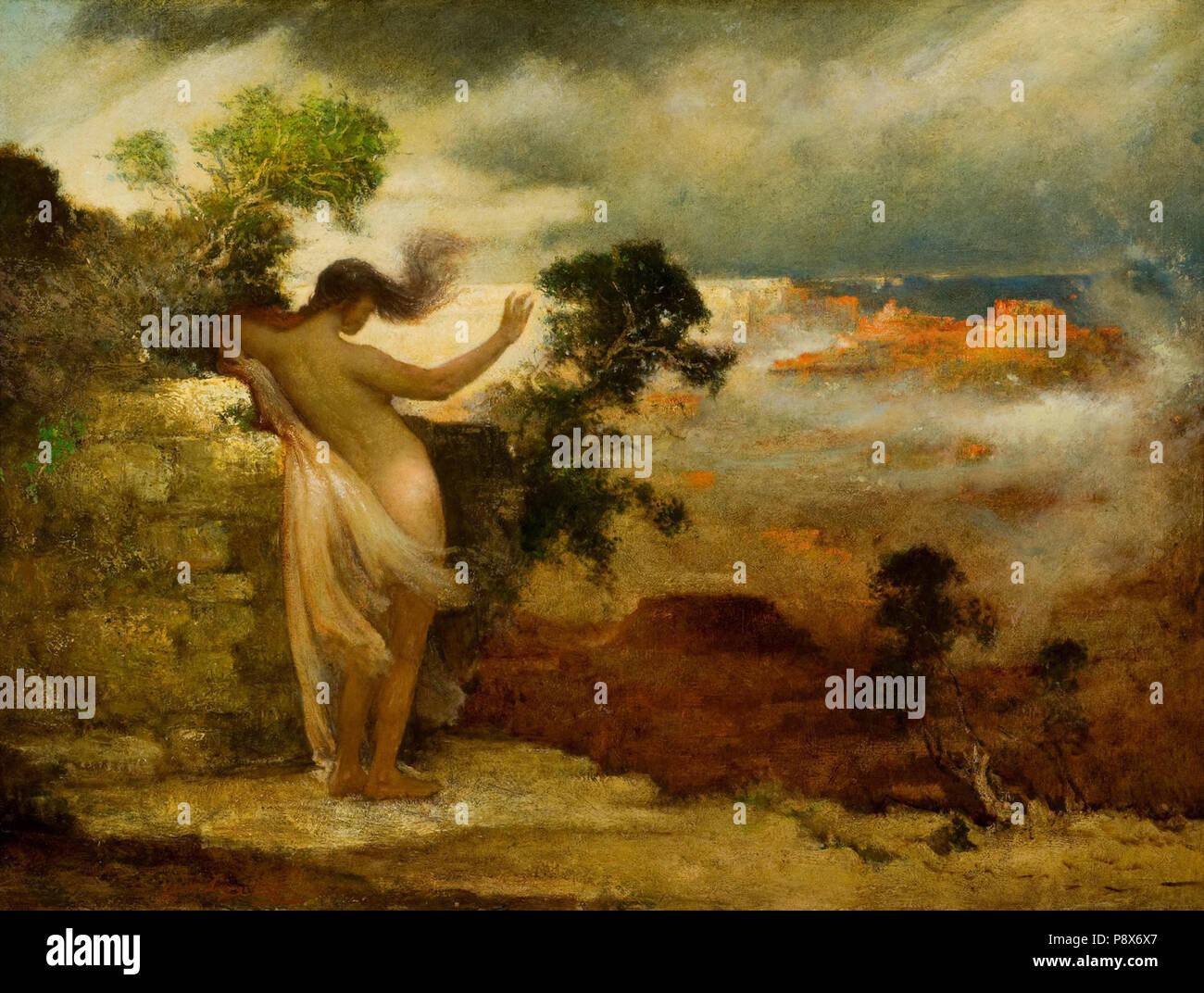 . 86 Elliott Daingerfield - der Geist des Sturms (c.1912). Stockfoto