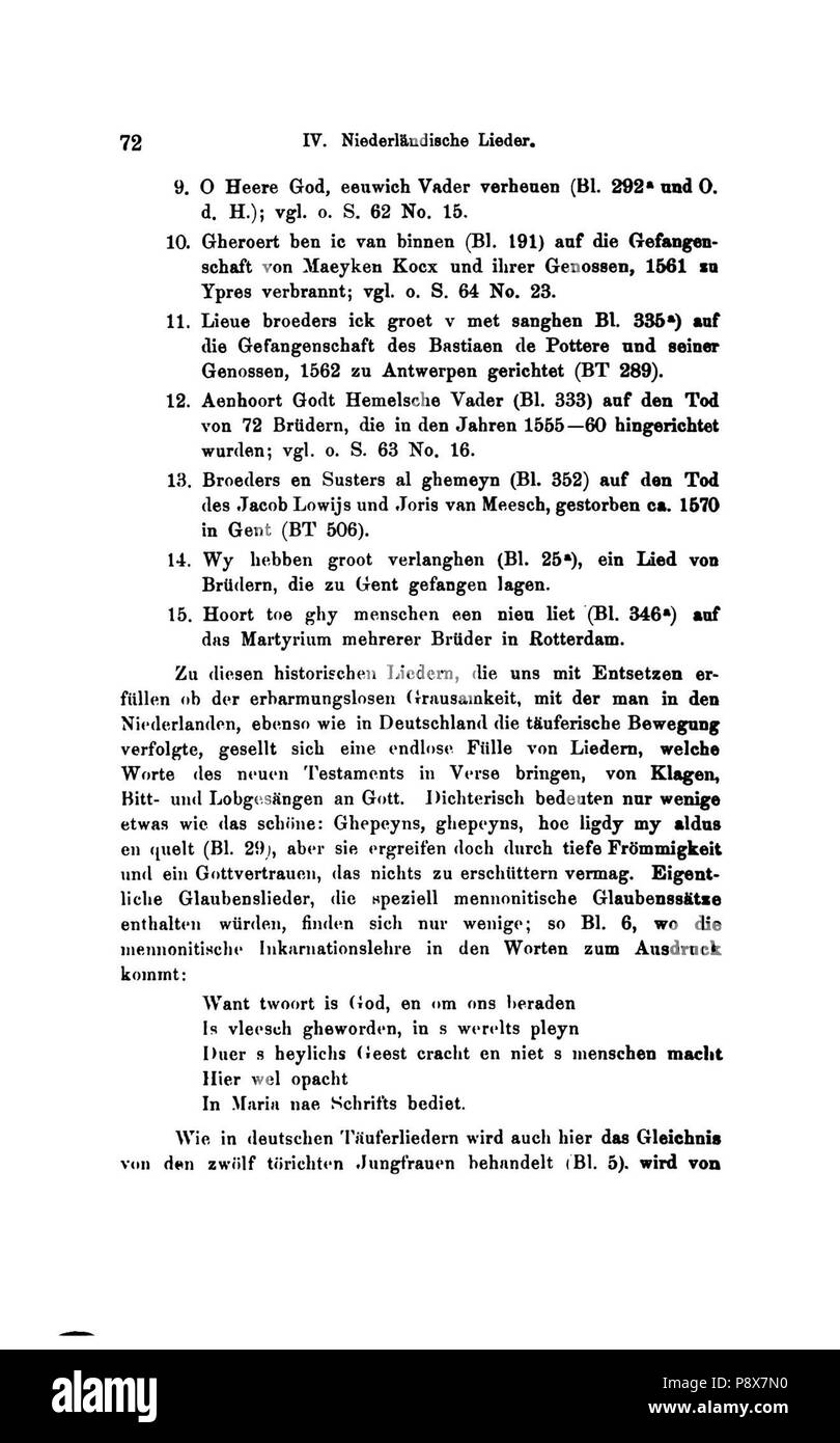 89 De Die Lieder [der (wolkan) 094 Stockfoto