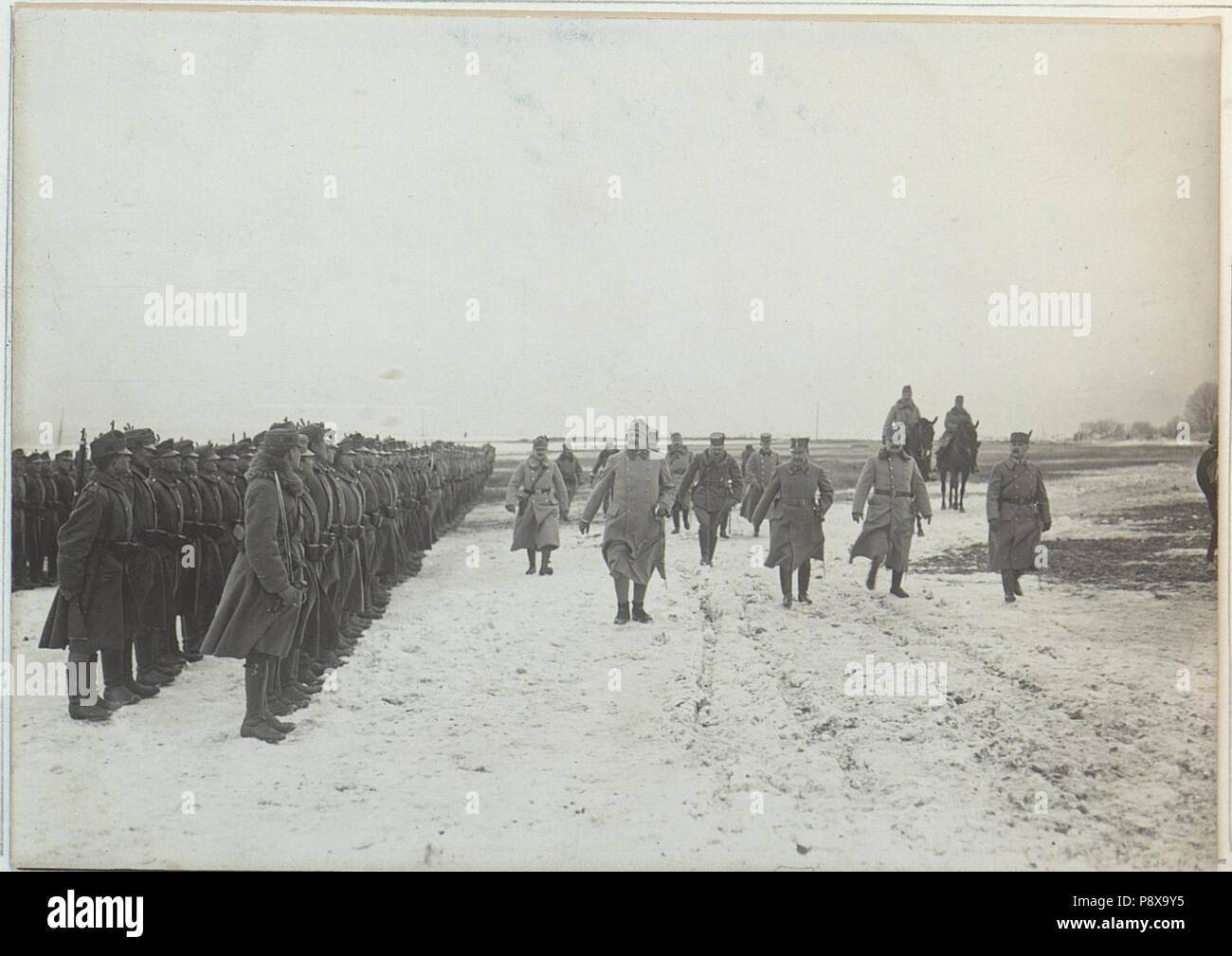 . 111 Der Honvedminister Allgemeine Samuel Baron von Hazai bei den Truppen des Korps Hofmann (BildID) 15439994 Stockfoto