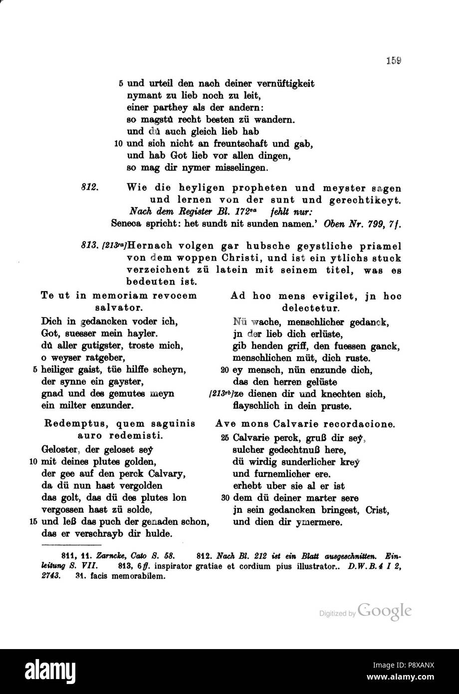 . 114 Deutsche Texte des Mittelalters Bd XIV 159 Stockfoto