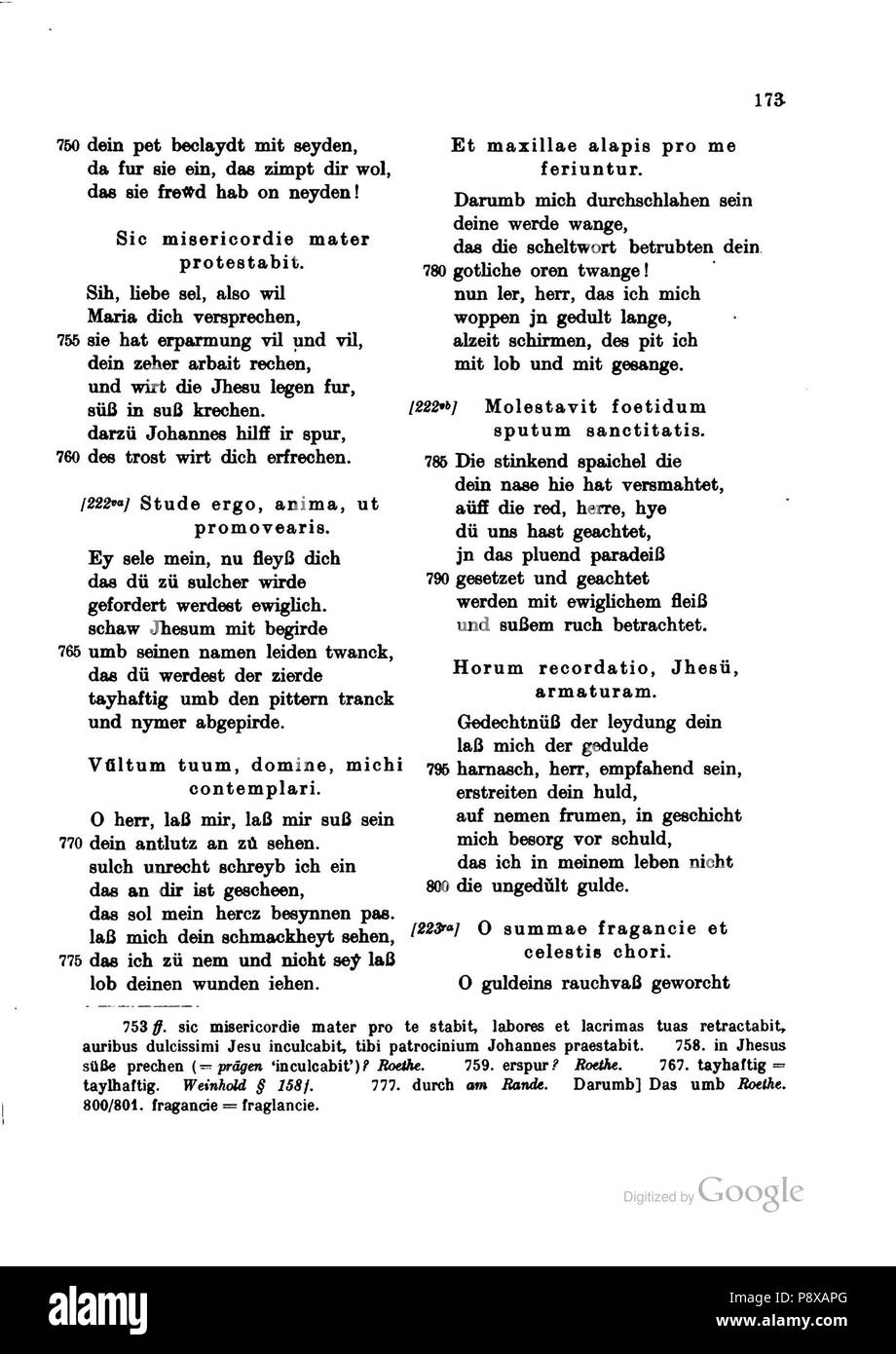 . 114 Deutsche Texte des Mittelalters Bd XIV 173 Stockfoto