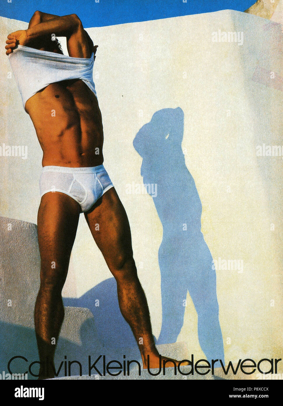 1980er Jahre Usa Calvin Klein Magazin Anzeige Stockfotografie Alamy