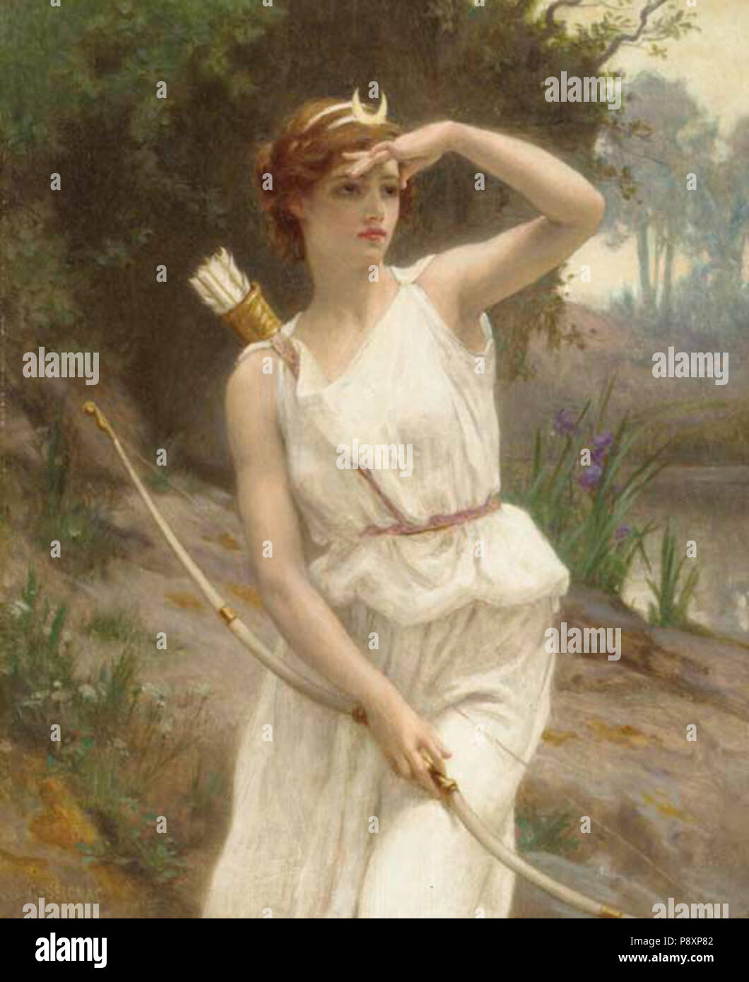 . 322 Guillaume Seignac - Diana, die Jägerin Stockfoto