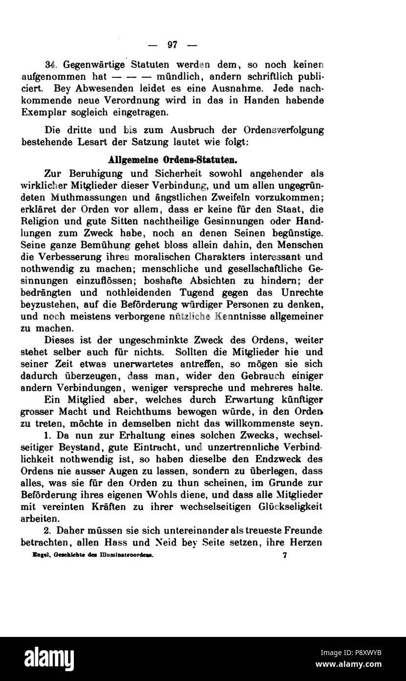 . 302 Geschichte des Illuminaten-Ordens (Engel) 097 Stockfoto