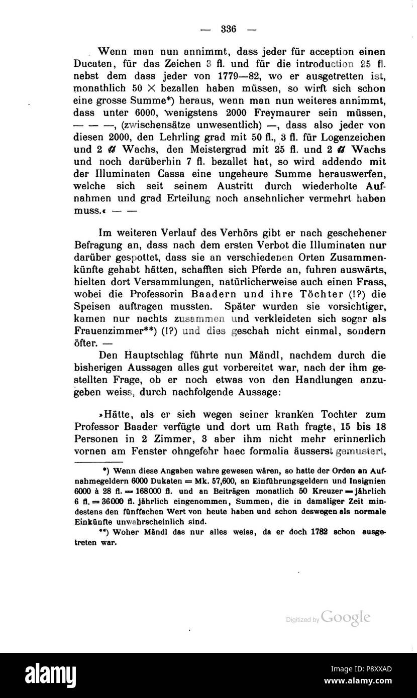 . 303 Geschichte des Illuminaten-Ordens (Engel) 336 Stockfoto