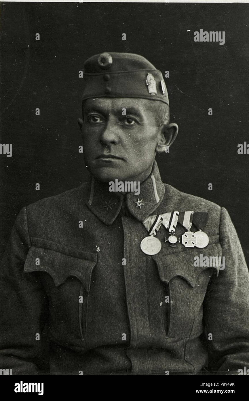 . 262 Dreisprachenspitze, der mit der Goldenen Tapferkeitsmedaille ausgezeichnete Landsturmleutnant Max Linde (BildID) 15424449 Stockfoto