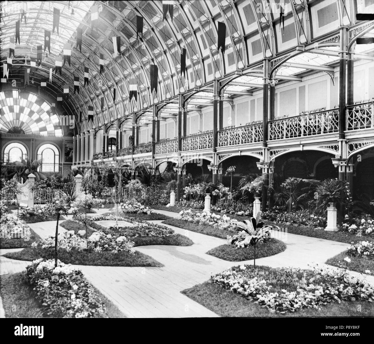 280 Exposição de floricultura Keine antigo Palácio de Cristal em 1908 (APR) (9289618531) Stockfoto