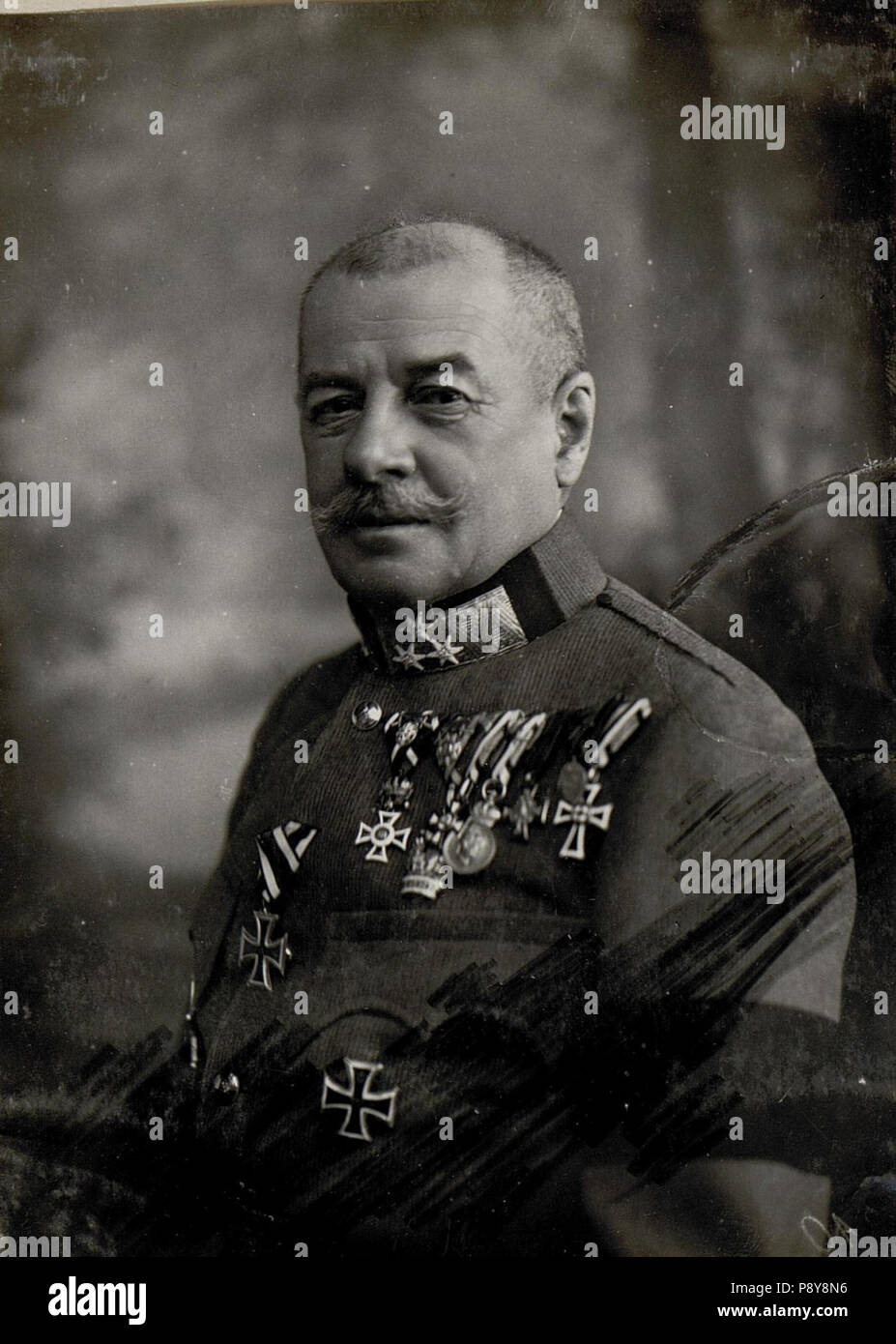 . 280 Exzellenz Firma FZM Viktor Graf v. Scheuchenstuel Kommandanten der 11. Armee, Trient (BildID) 15627193 Stockfoto