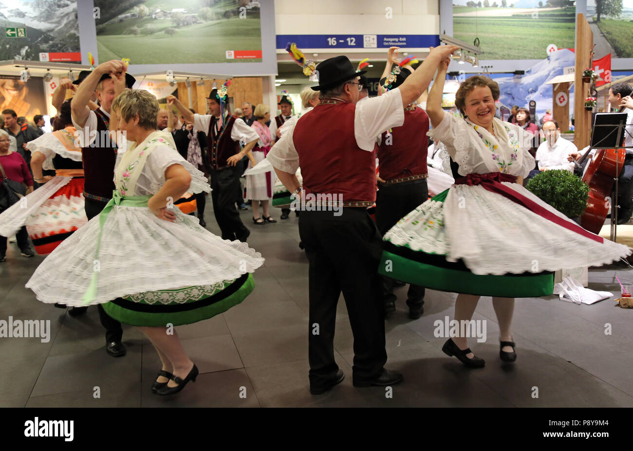 Berlin, Deutschland, dance Performance auf der Internationalen Grünen Woche Stockfoto