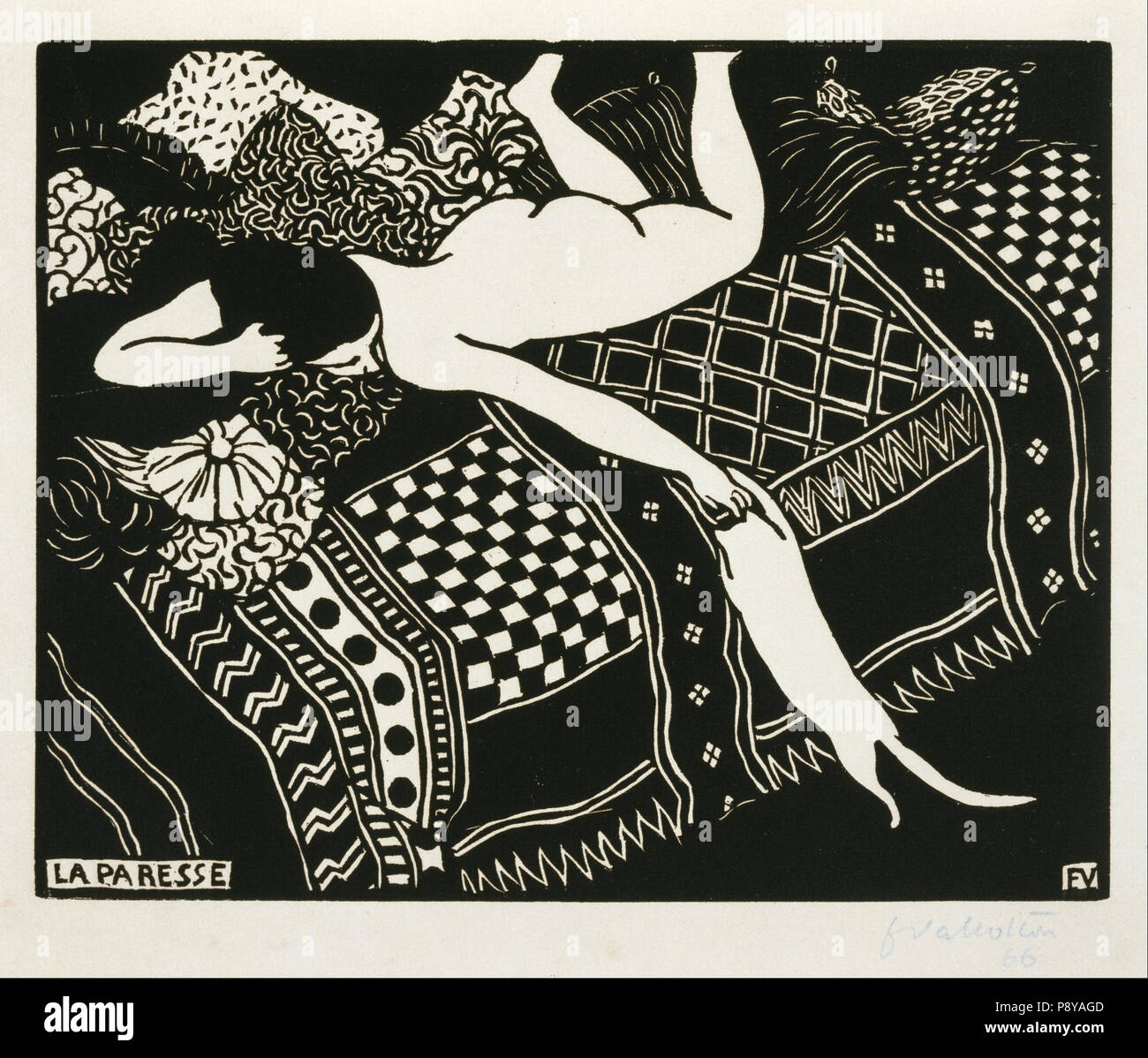 292 Félix Vallotton - Faulheit - Emile-Jean Stockfoto