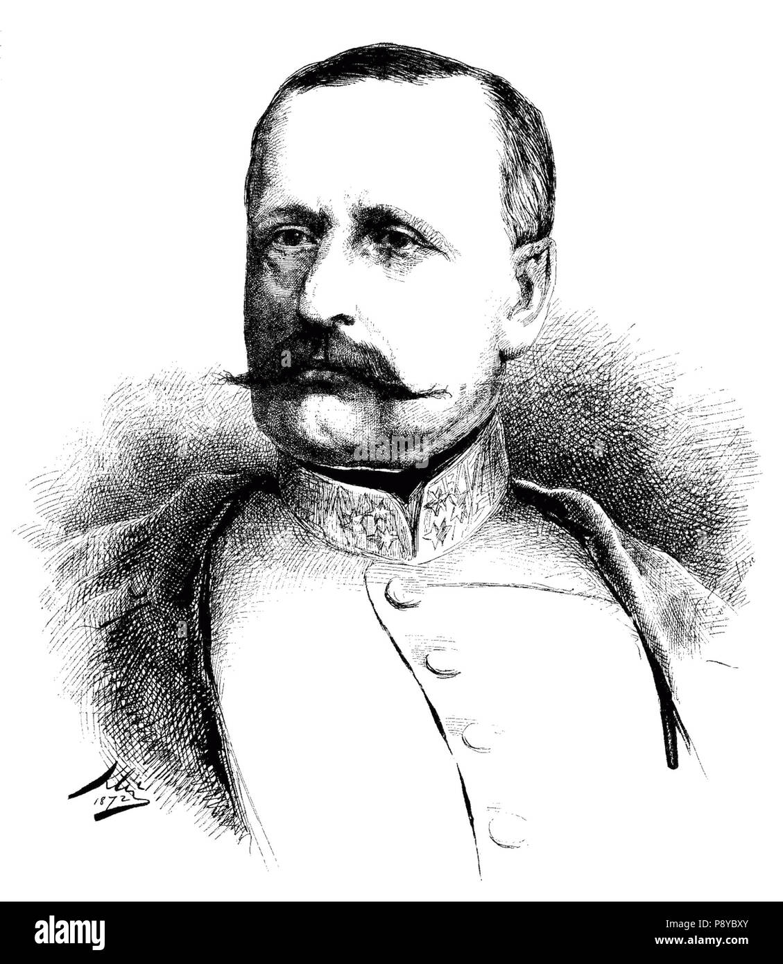 299 Allgemeine Koller 1872 Klíč Stockfoto