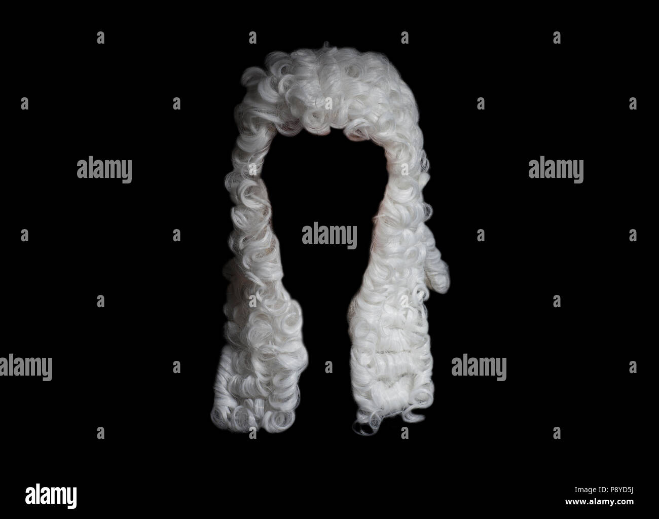 Weiße perücke Richter Stockfoto