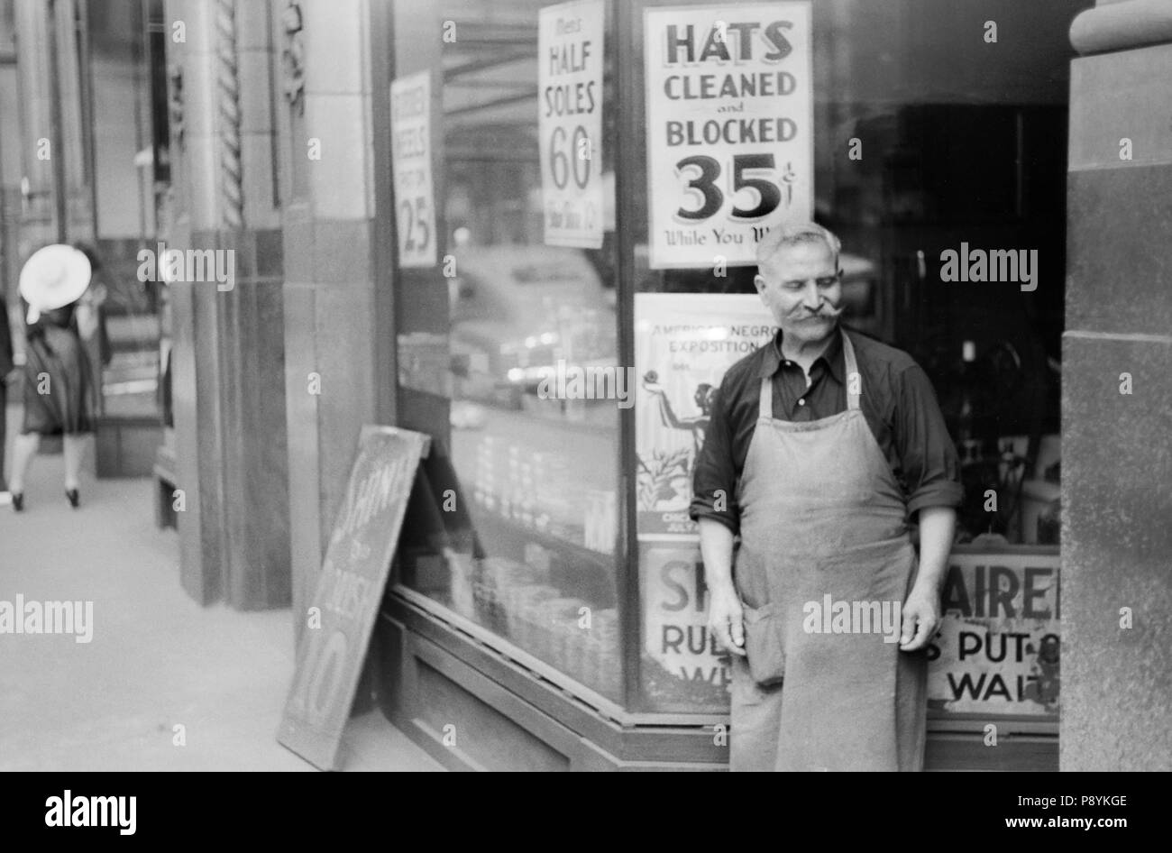 Schuster, Chicago, Illinois, USA, John Vachon, Farm Security Administration, Juli 1940 Stockfoto