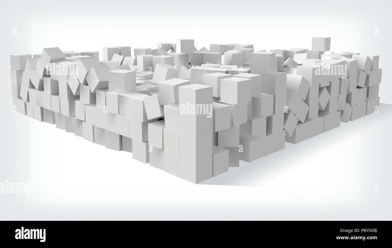 Stapel der Würfel, 3d-Stil, Vektor, Abbildung Stock Vektor