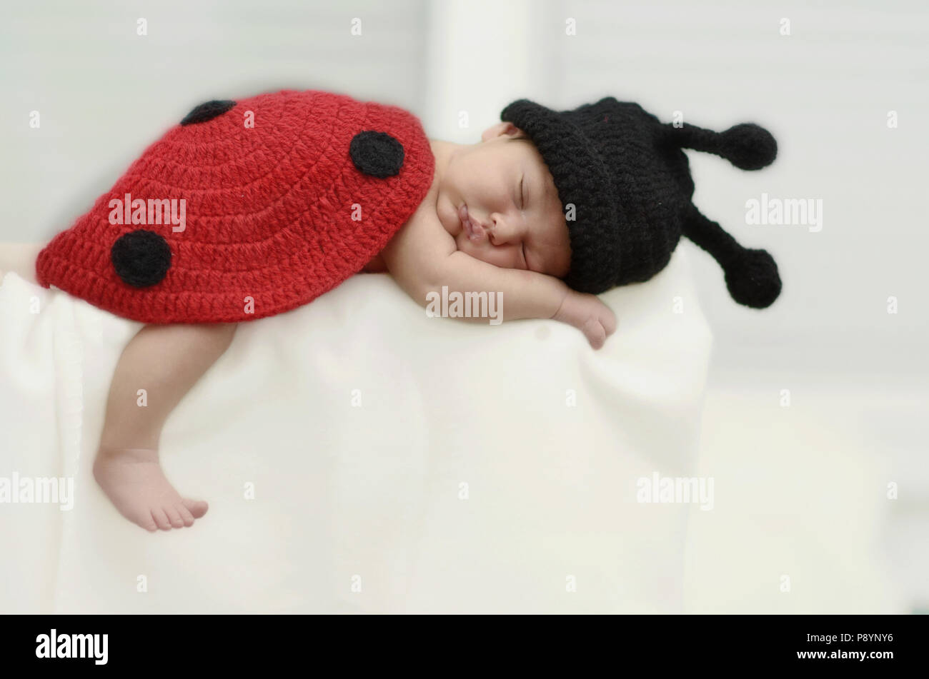 Cute Baby schlafen in Frieden, Baby Schlaf Stockfoto