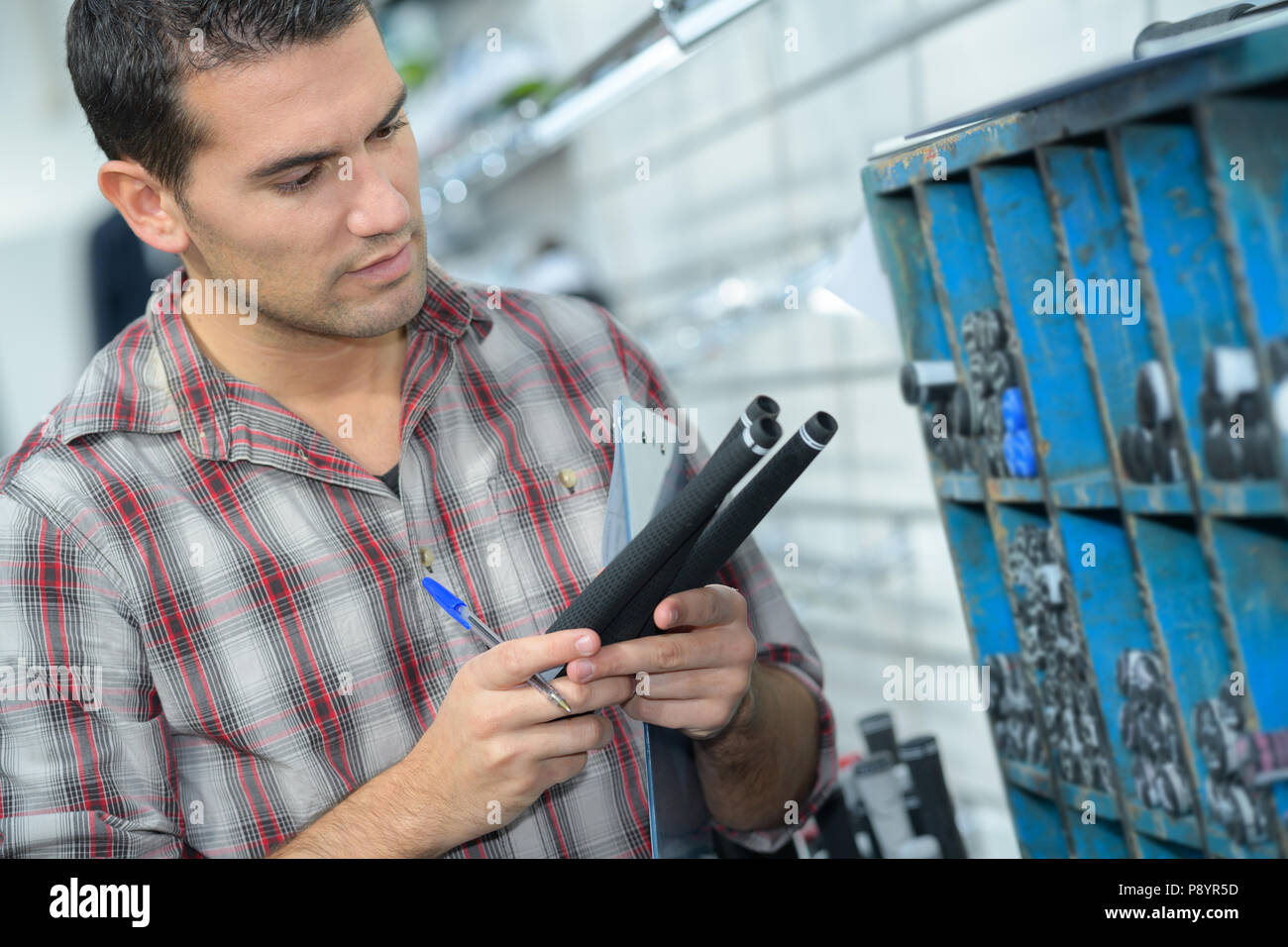 Metallindustrie Arbeitnehmer Stockfoto
