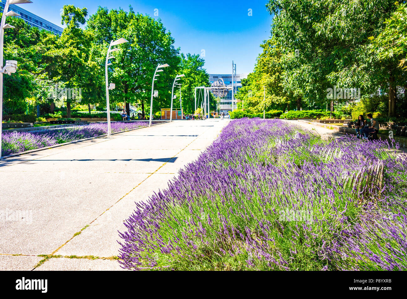 Jardin Atlantique in Paris, Frankreich Stockfoto