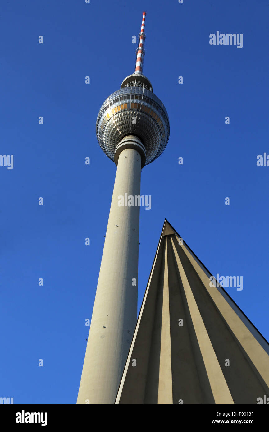 Berlin, Deutschland, dem Berliner Fernsehturm Stockfoto