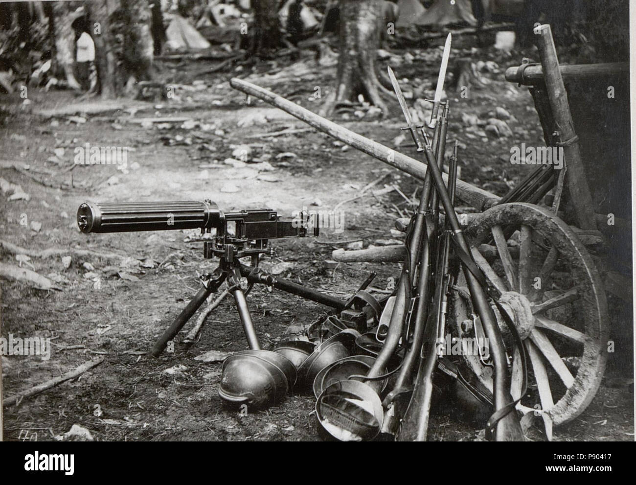 . 345 Ital. Kriegsbeute im Ternovanerwalde. 2.9.17. (BildID) 15601884 Stockfoto