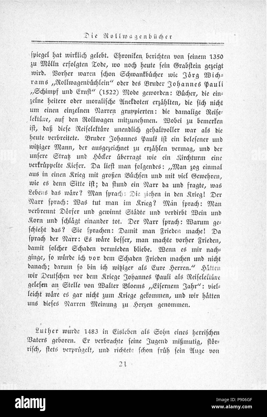 . 362 Klabund Deutsche / in einer Stunde 021 Stockfoto