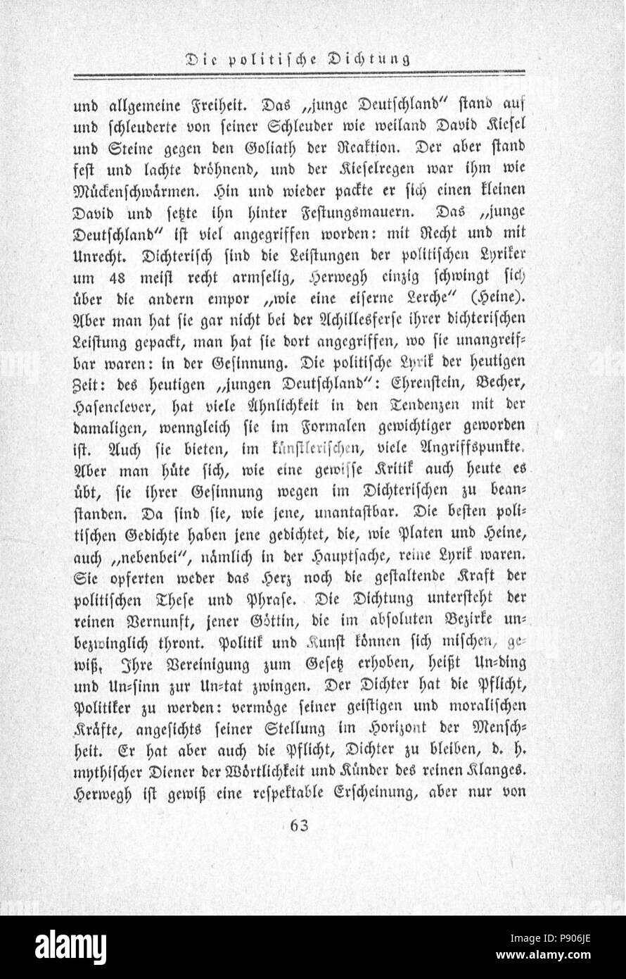 . 362 Klabund Deutsche / in einer Stunde 063 Stockfoto