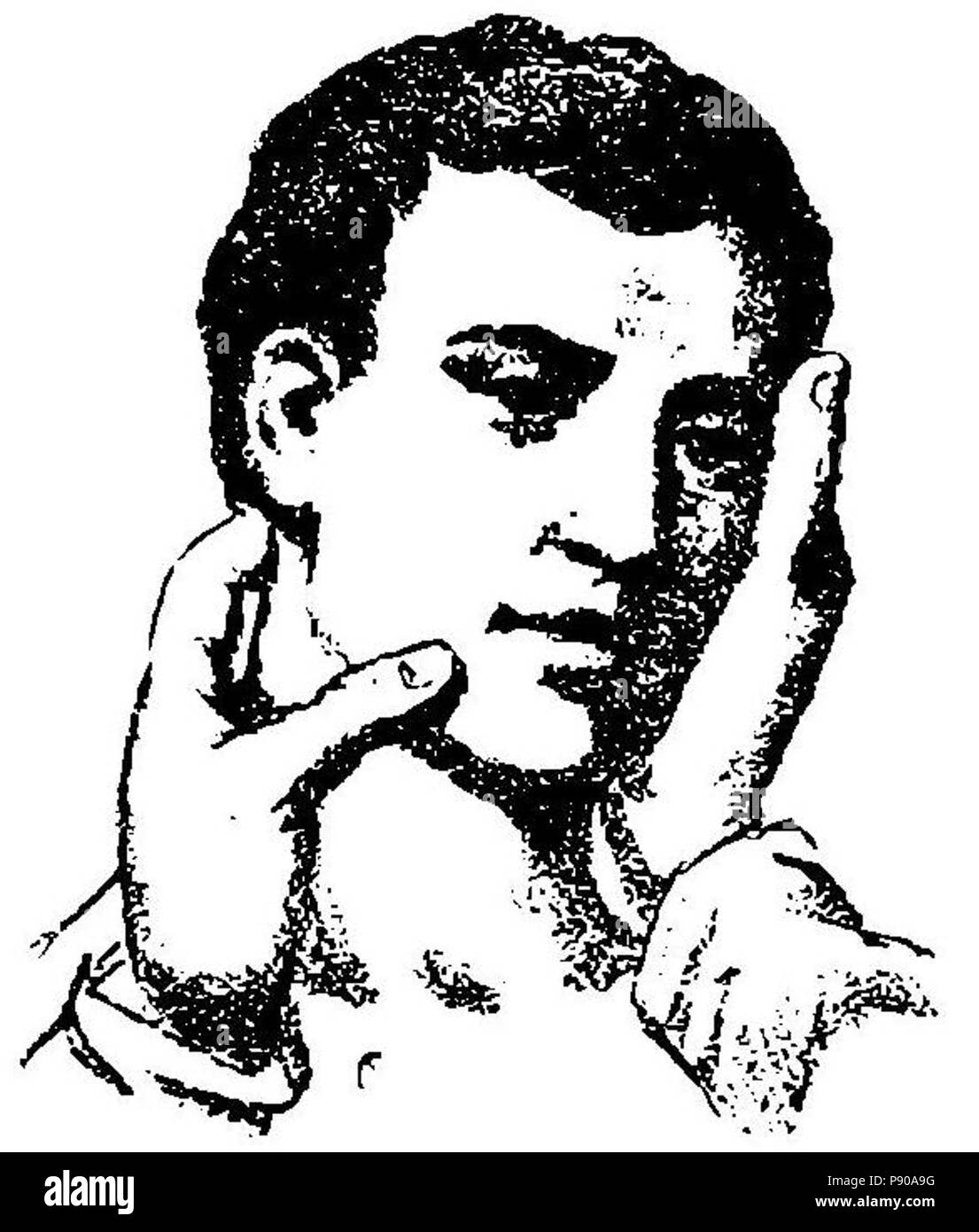 314 Grierson 61 Compresión digital de la Gesichts Stockfoto