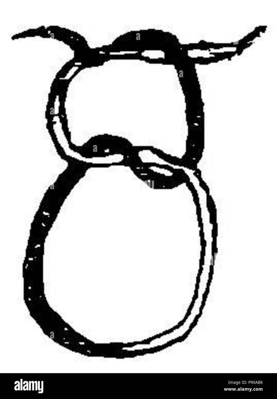 . 314 Grierson 82b Nudo de Vieja Stockfoto