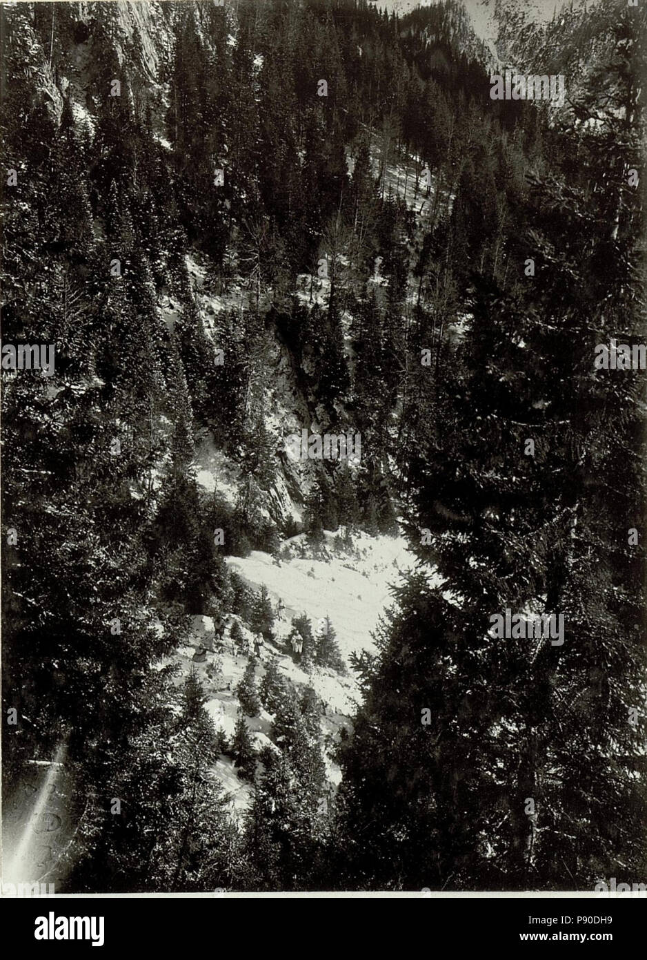 333 Horchposten, (6 Mann im BildID Schneemänteln) (15464200) Stockfoto