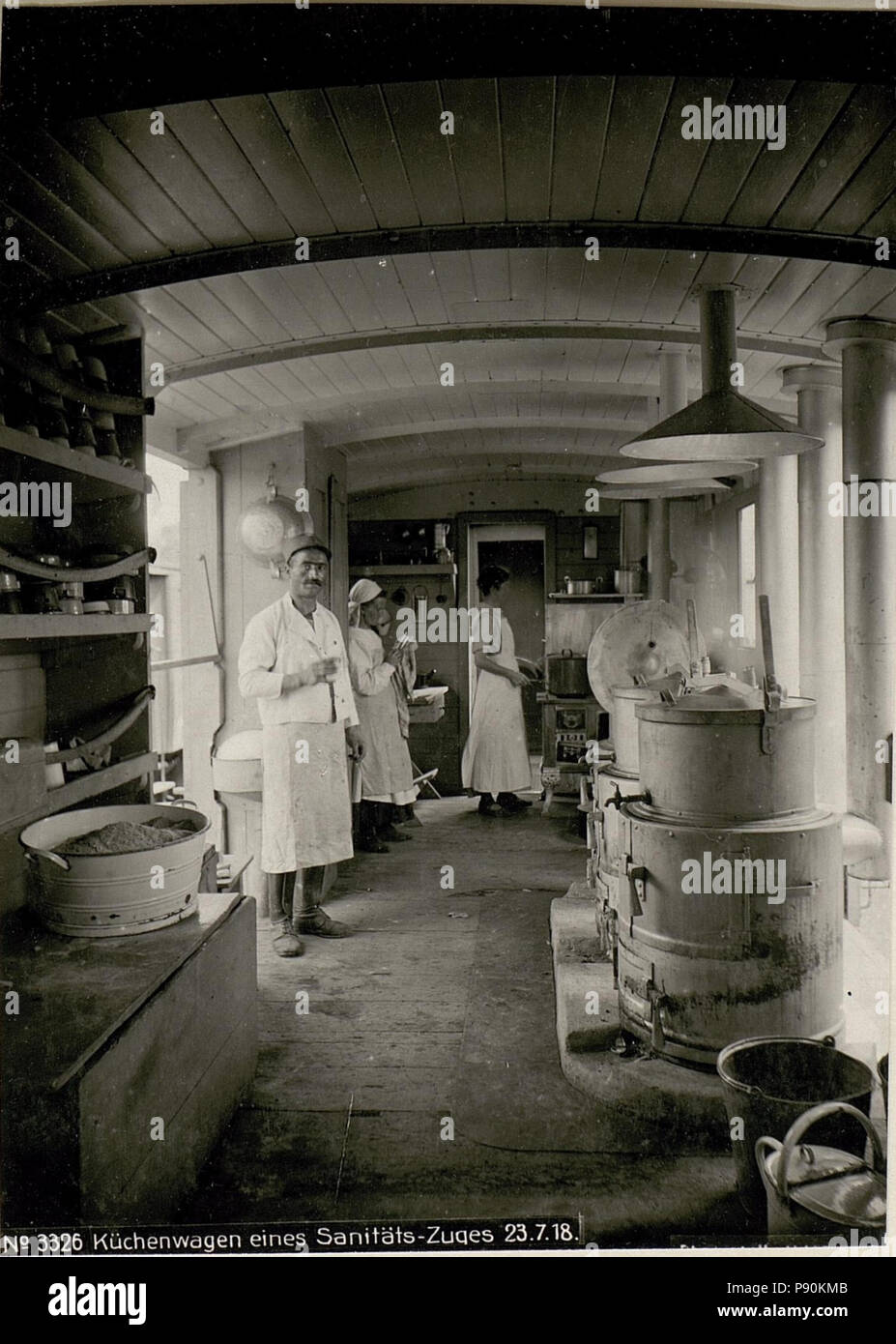 379 Küchenwagen des Sanitäts-Zuges 23.7.18. (BildID) 15621010 Stockfoto