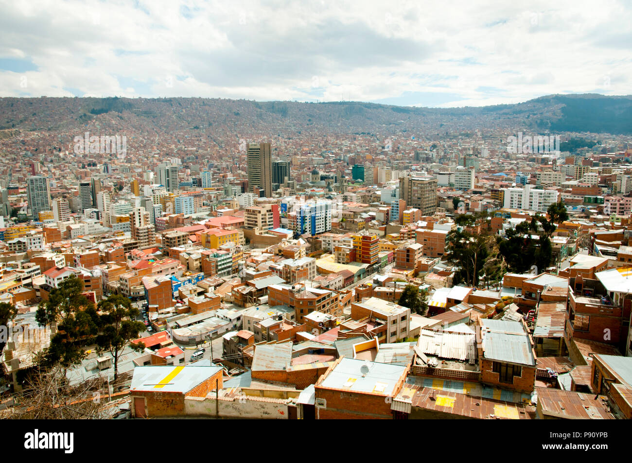 La Paz City - Bolivien Stockfoto