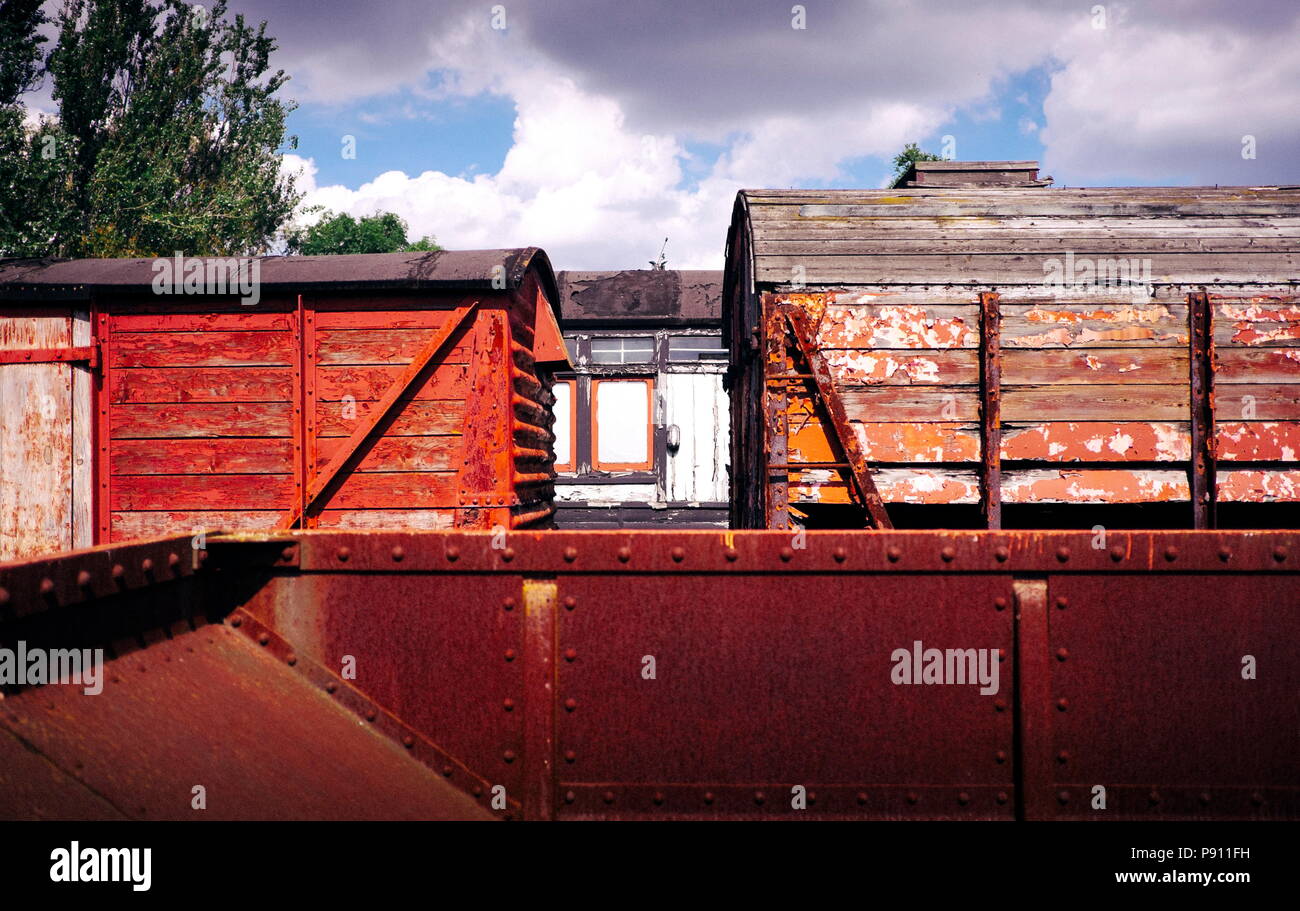 Die britische Eisenbahn erhalten Lkw Stockfoto