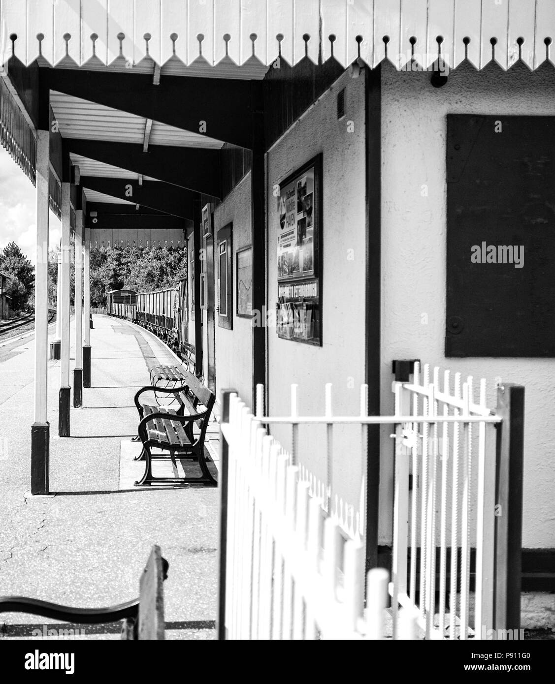 Erhaltene Bahnhof Peterborough Stockfoto