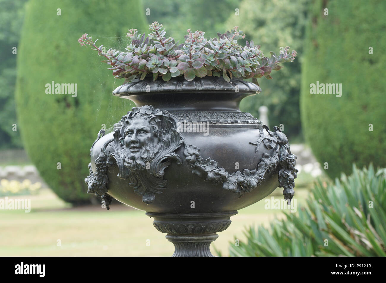 Garten Pflanzmaschine Stockfoto