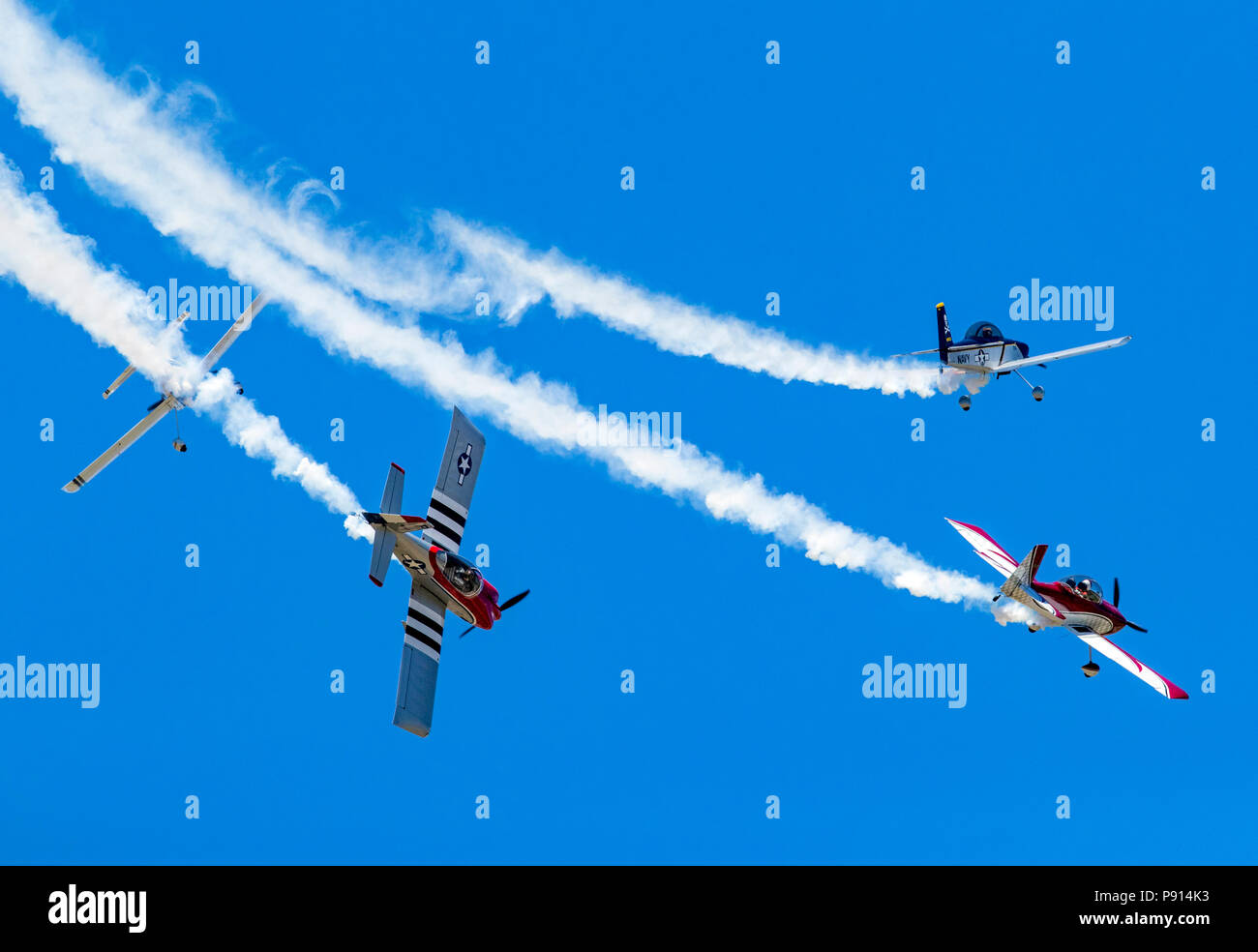 Van's Aircraft RV-8; Rocky Mountain Renegades Formation Flying Team; Salida Fly-in & Air Show; Salida, Colorado, USA Stockfoto