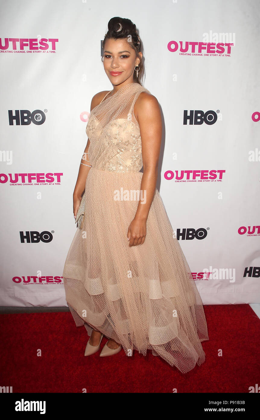 Los Angeles, Kalifornien, USA. 12. Juli 2018. 12. Juli 2018 - Los Angeles, Kalifornien - Montana Manning. 2018 Outfest Los Angeles GLBT Film Festival Opening Night Gala von Studio 54 im Orpheum Theater. Photo Credit: F. Sadou/AdMedia Credit: F. Sadou/AdMedia/ZUMA Draht/Alamy leben Nachrichten Stockfoto