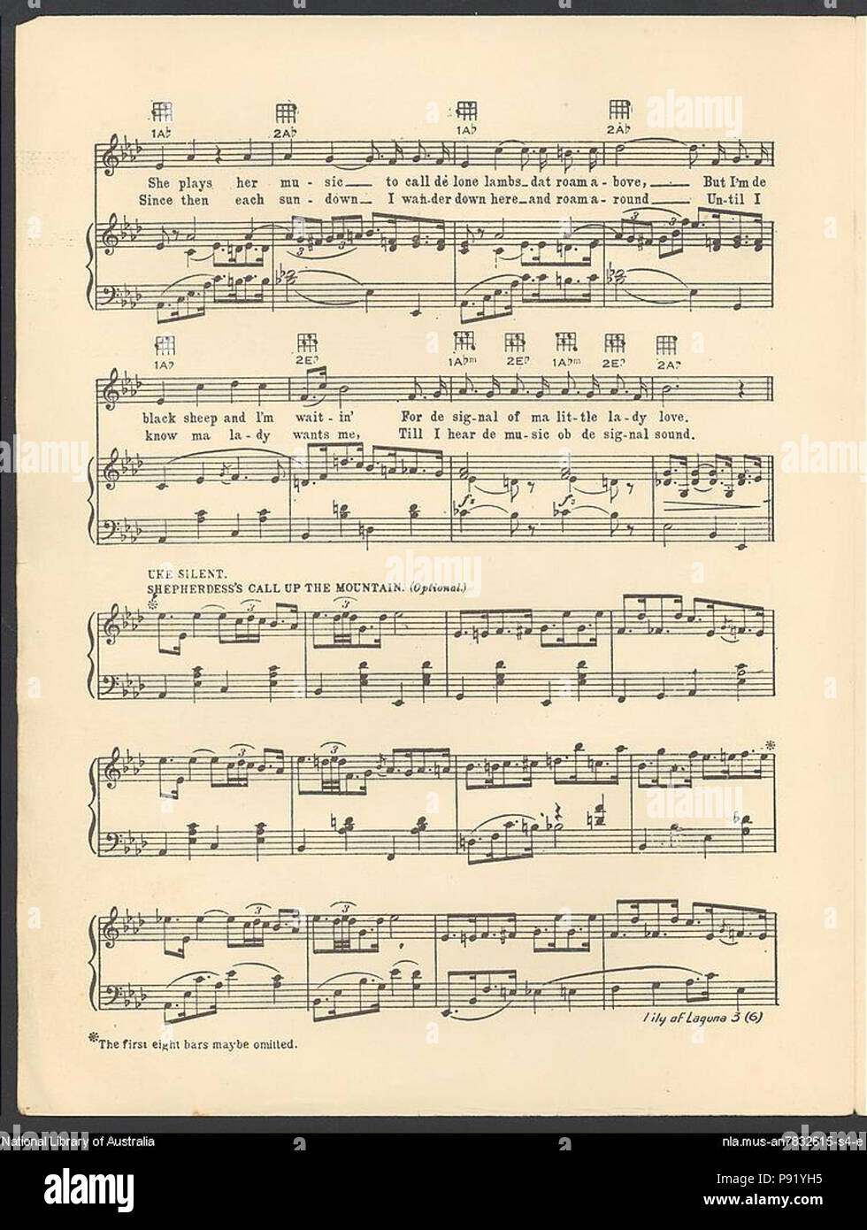 . 401 Leslie-Stewart-Lily des Laguna 1 - Blatt 3 Stockfoto