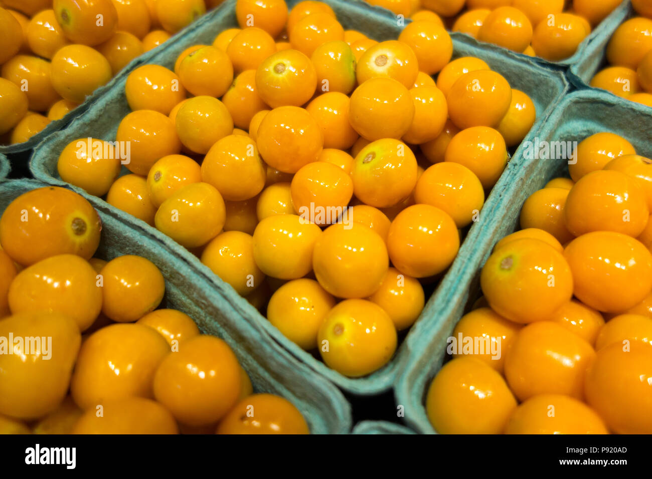 Frische Kolumbien Golden Beerenfrucht Nahaufnahme Hintergrund Stockfoto