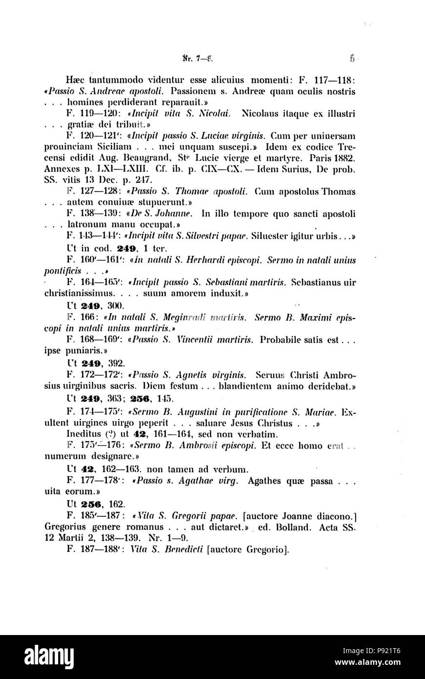 . 414 Meier Einsiedler Handschriftenkatalog005 Stockfoto