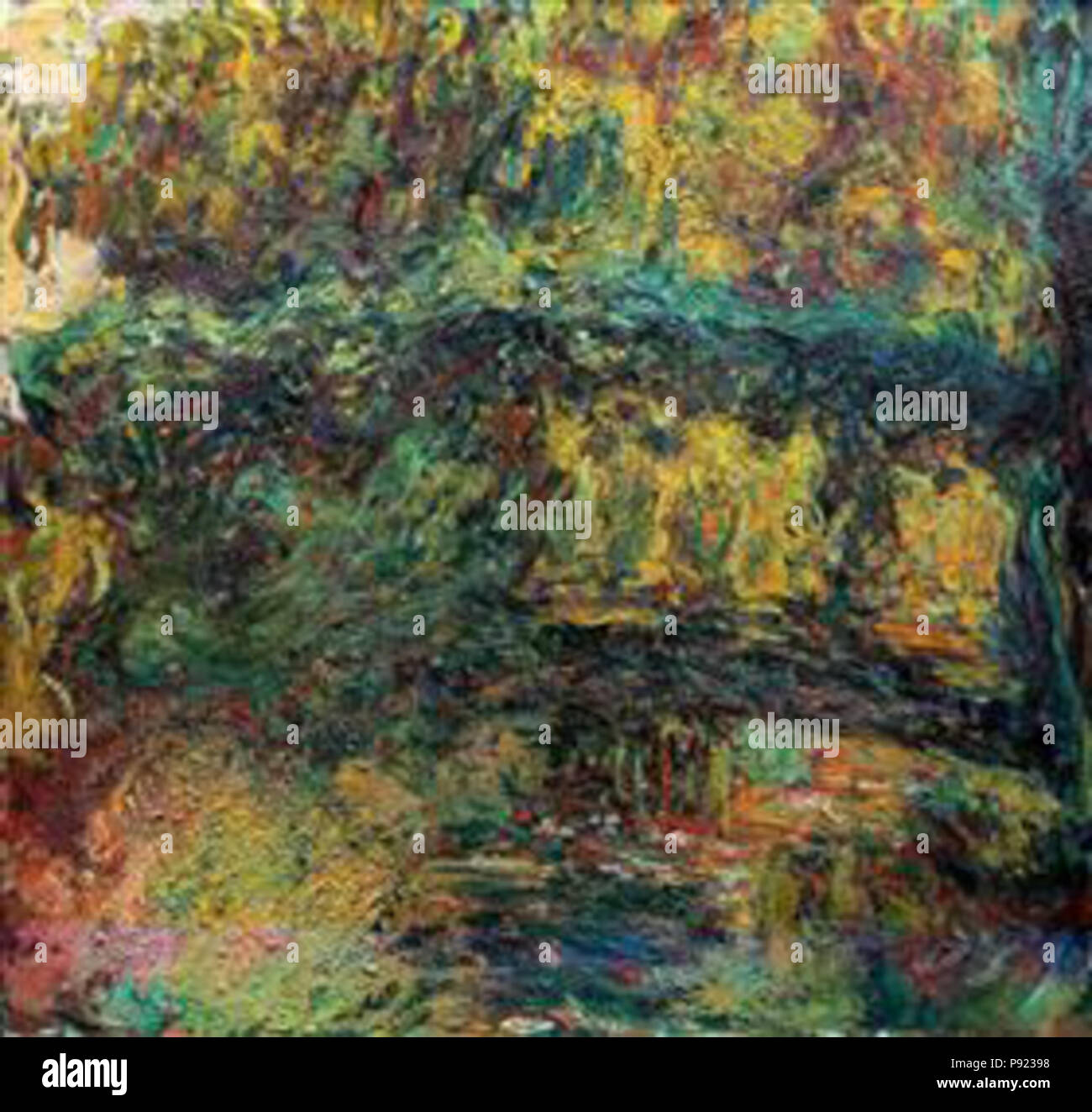 . 425 Claude Monet - Die japanische Brücke-1924 Stockfoto